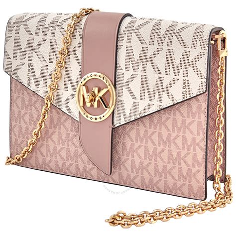 michael kors red bag with gold chain|Michael Kors crossbody chain.